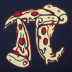 Pizza Pi Symbol Made of Pizza Slices