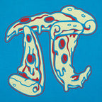 Pizza Pi Symbol Made of Pizza Slices