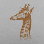 Placid Giraffe Vintage Illustration
