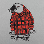 Plaidypus Platypus Wearing Red Plaid Flannel