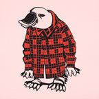 Plaidypus Platypus Wearing Red Plaid Flannel
