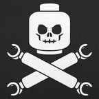 Plastic Block Pirates Toy Skull and Crossbones