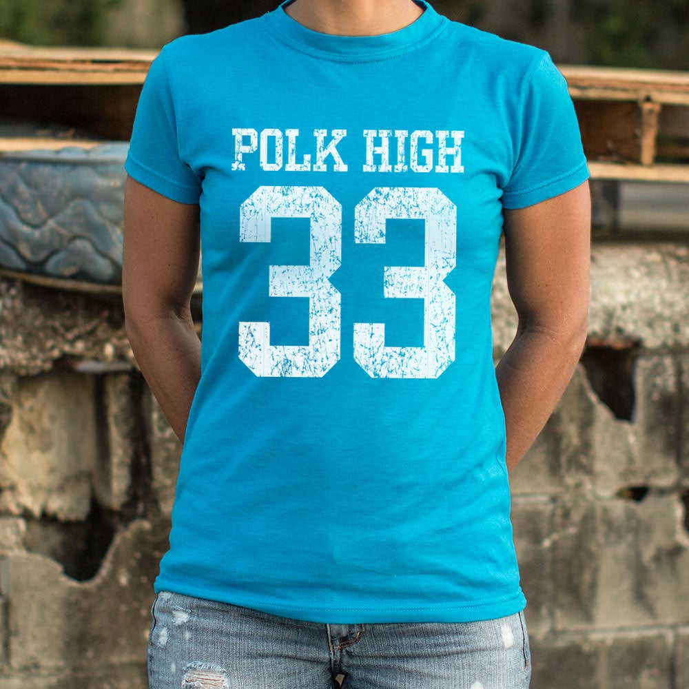Polk High Panthers Number 33 Football Jersey Design
