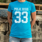 Polk High Panthers Number 33 Football Jersey Design