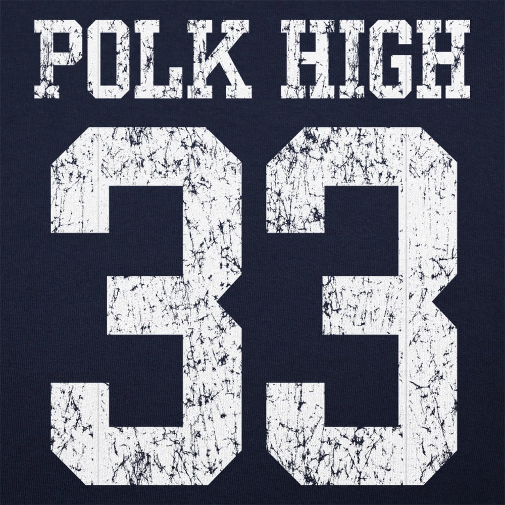 Polk High Panthers Number 33 Football Jersey Design