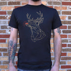 Polygon Rudolph Geometric Glowing Nose Reindeer
