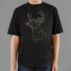 Polygon Rudolph Geometric Glowing Nose Reindeer