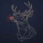 Polygon Rudolph Geometric Glowing Nose Reindeer