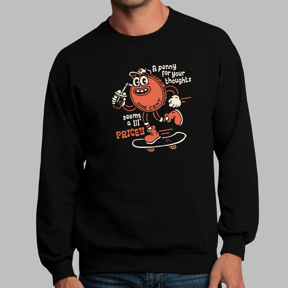Pricey Penny - Retro Cartoon Penny Skateboarding