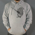 Protect Your Nuts Squirrel with Knife
