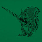 Protect Your Nuts Squirrel with Knife