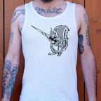 Protect Your Nuts Squirrel with Knife