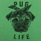 Pug Life Gangster Pug Dog with Bandana