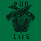 Pug Life Gangster Pug Dog with Bandana