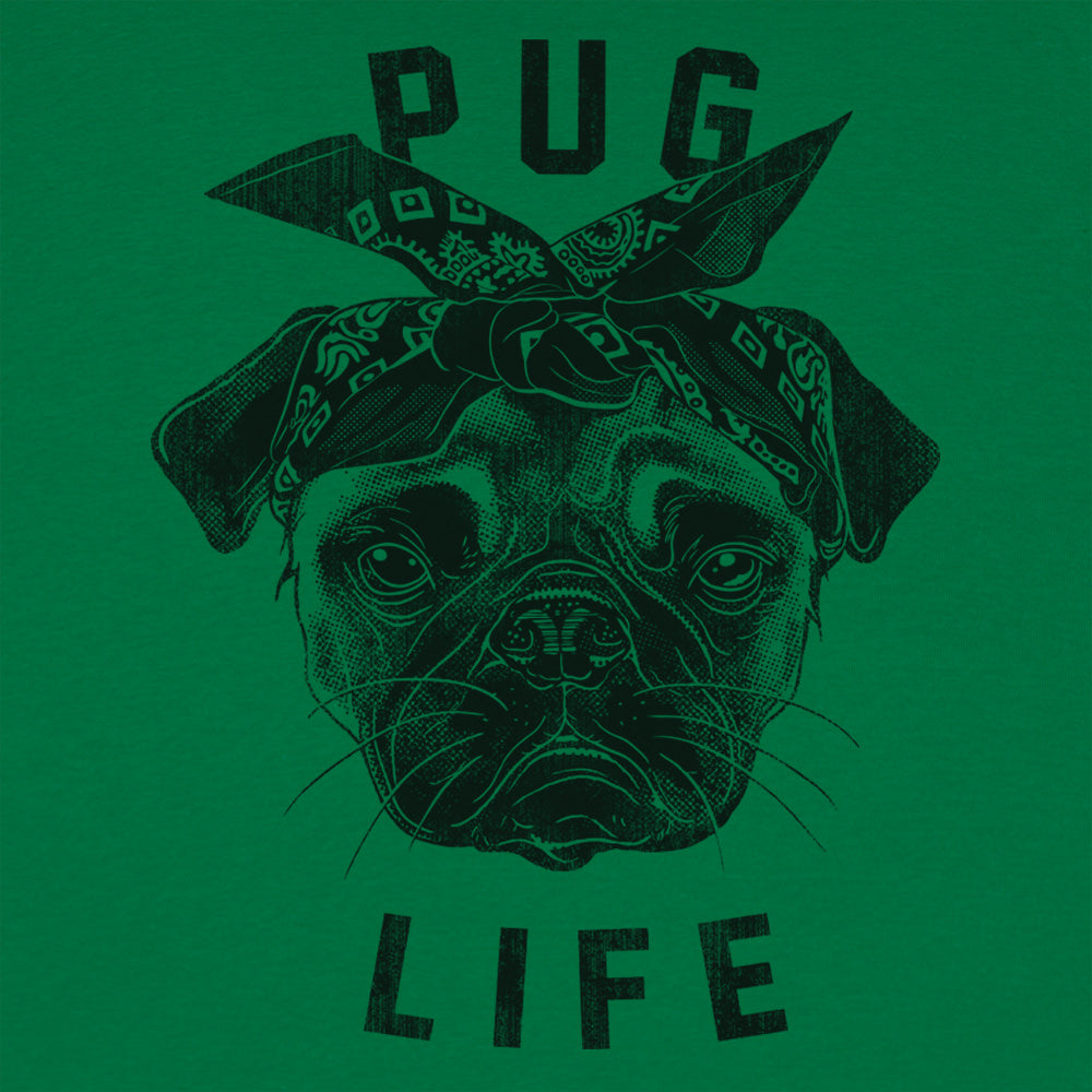 Pug Life Gangster Pug Dog with Bandana