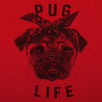 Pug Life Gangster Pug Dog with Bandana