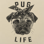 Pug Life Gangster Pug Dog with Bandana