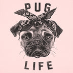 Pug Life Gangster Pug Dog with Bandana