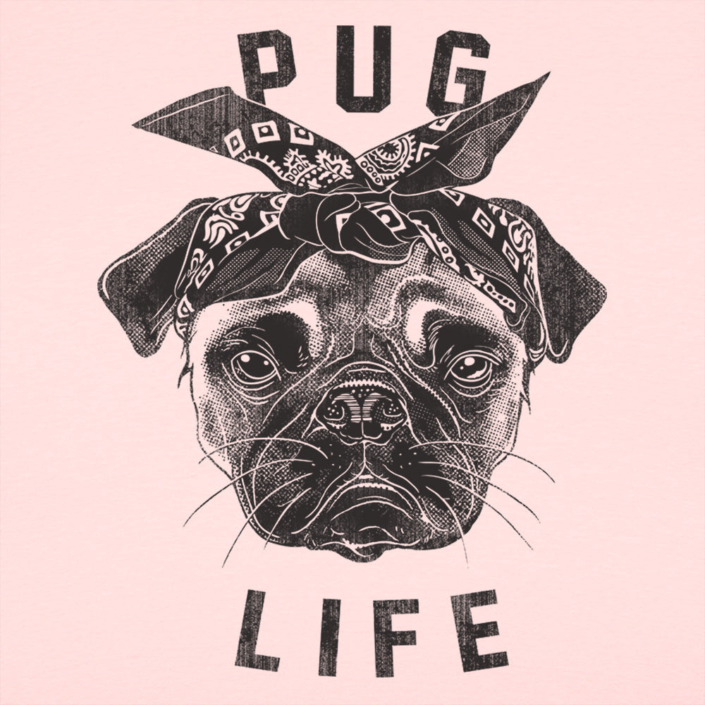 Pug Life Gangster Pug Dog with Bandana