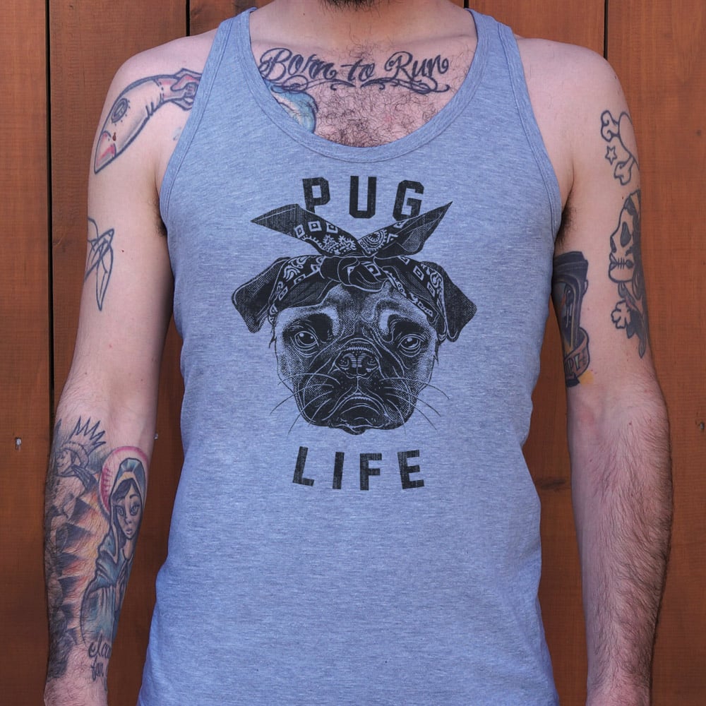 Pug Life Gangster Pug Dog with Bandana