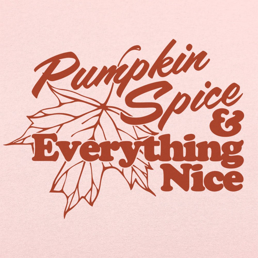 Pumpkin Spice and Everything Nice Fall Leaf Design