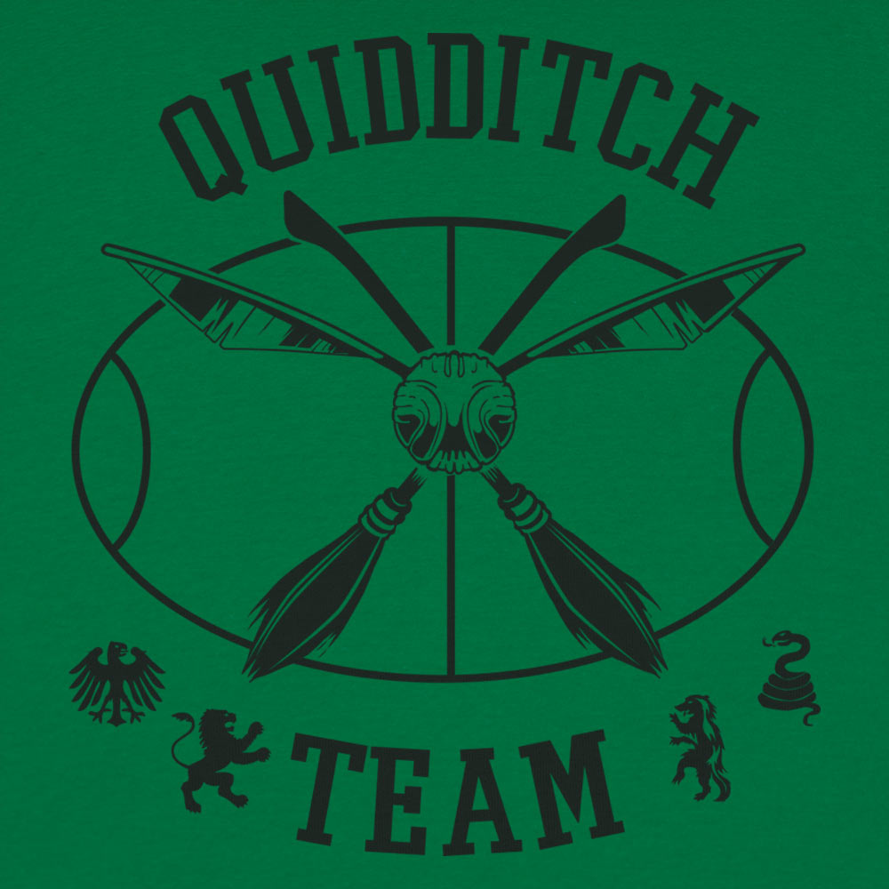 Quidditch Team Crossed Broomsticks Emblem