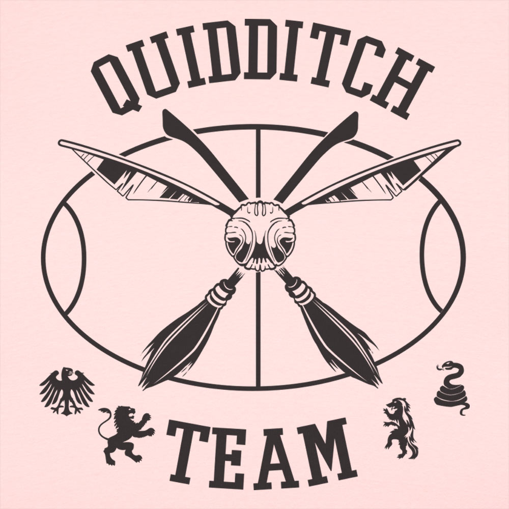 Quidditch Team Crossed Broomsticks Emblem