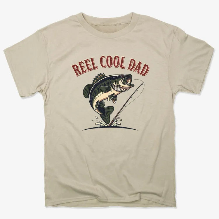 Reel Cool Dad Fishing Tee