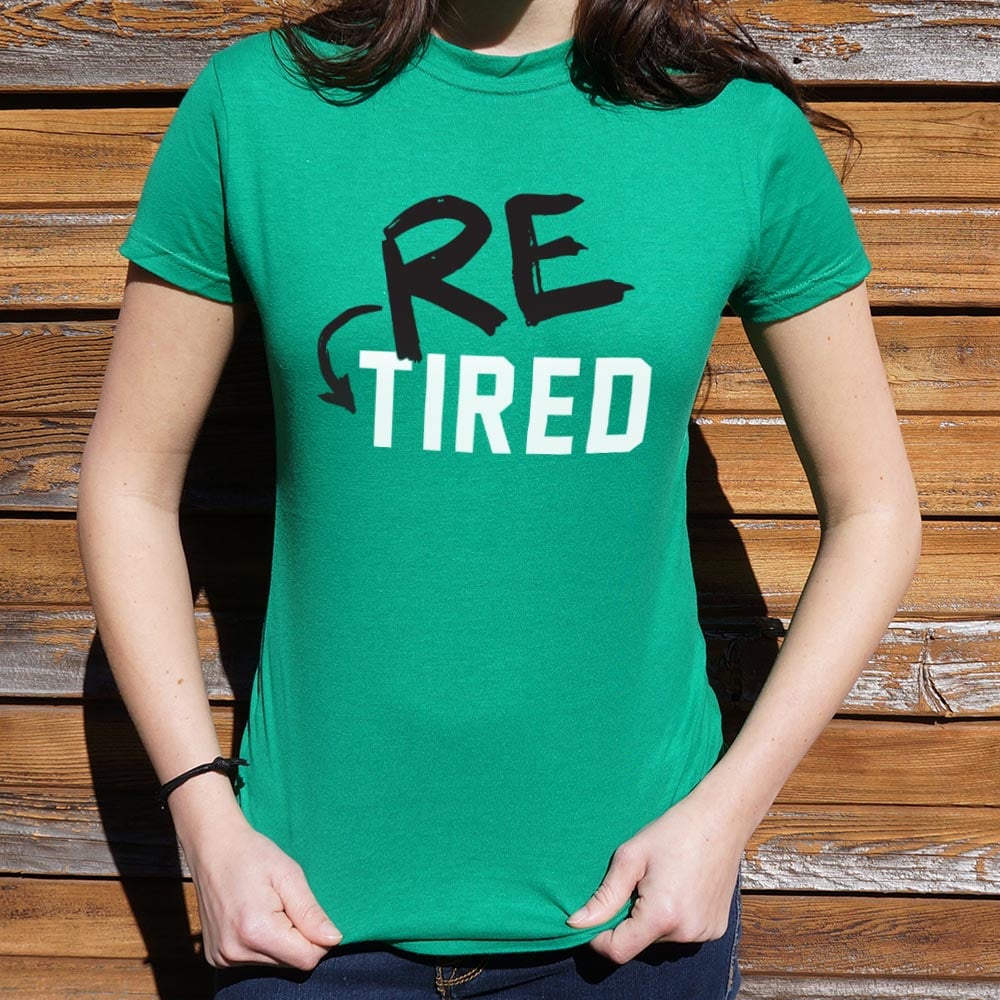 Re-Tired Retirement Pun for Tired Old Folks
