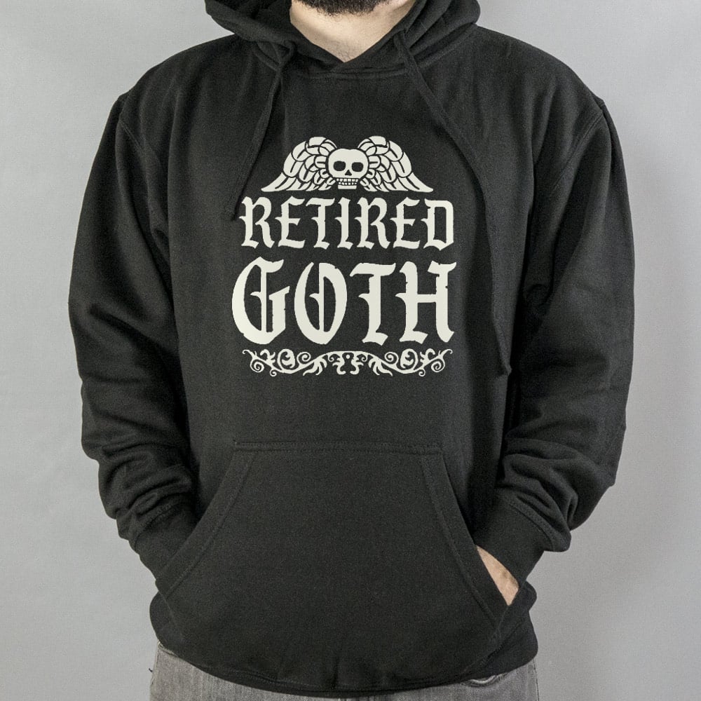 Retired Goth Winged Skull Design