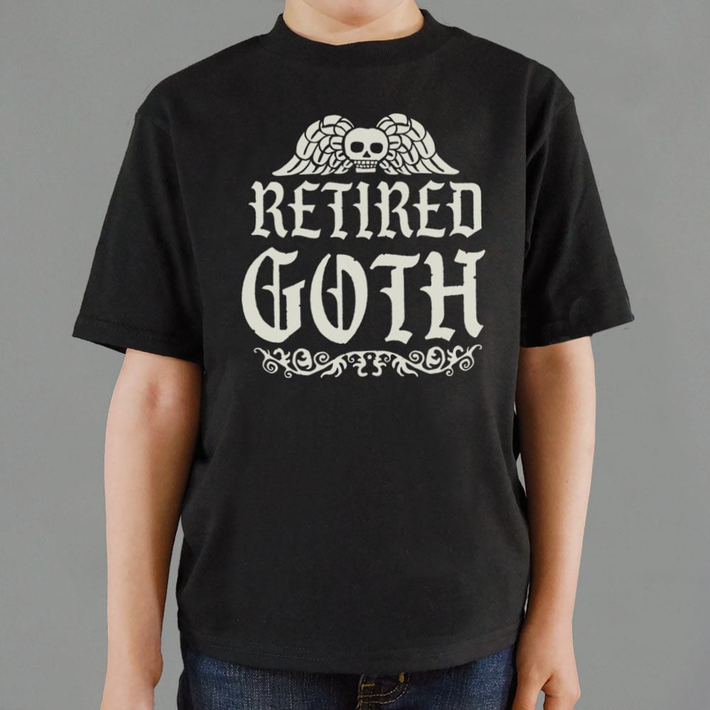Retired Goth Winged Skull Design