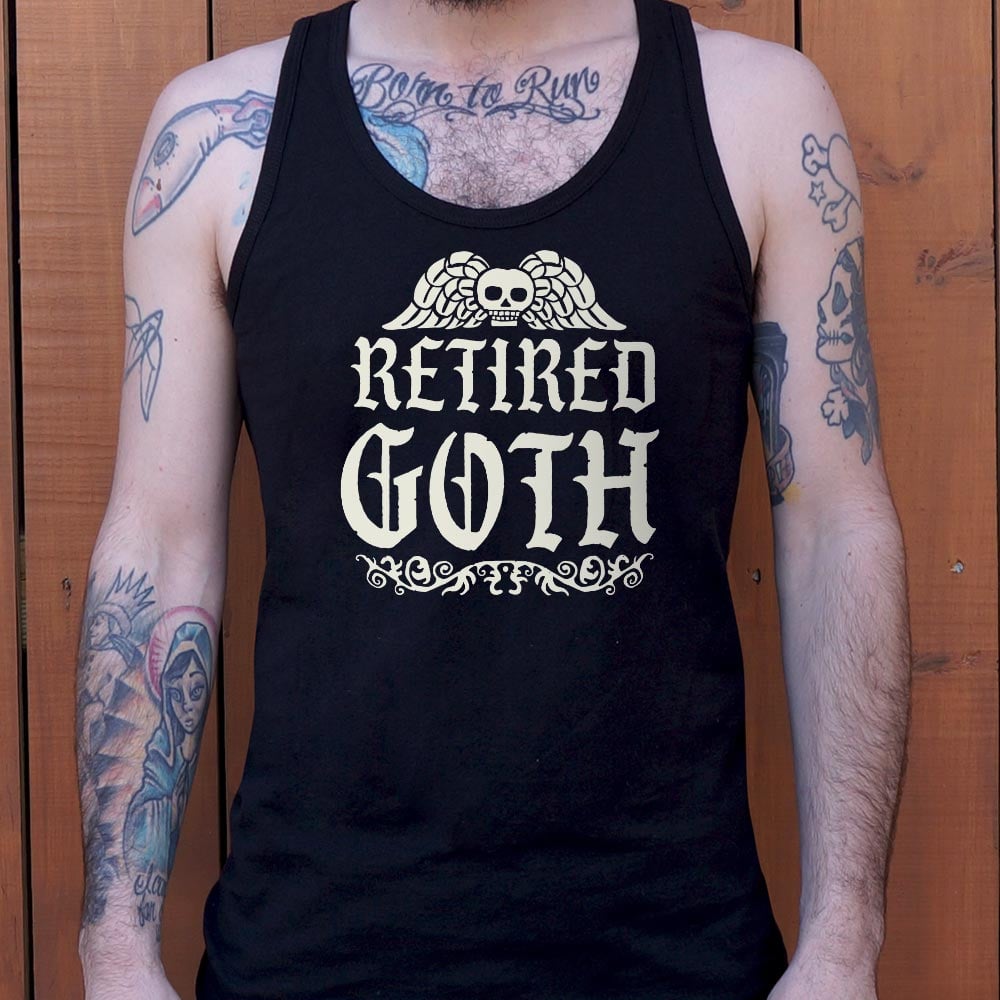 Retired Goth Winged Skull Design