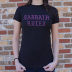 Sabbath Rules Gothic Metal Lettering