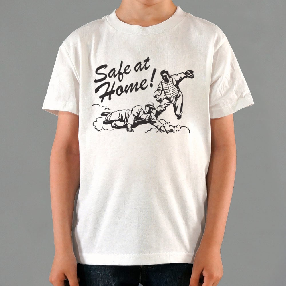 Safe at Home Baseball Player Sliding