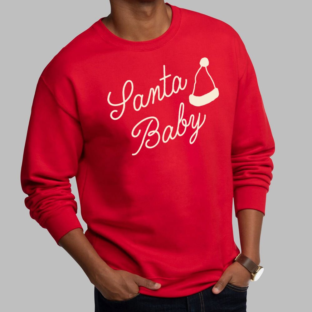 Santa Baby Retro Christmas Script with Santa Hat