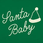 Santa Baby Retro Christmas Script with Santa Hat