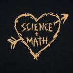 Science Loves Math Carved Heart with Arrow