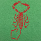 Scorpion - Red Scorpion Silhouette Design