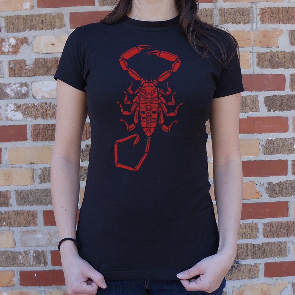Scorpion - Red Scorpion Silhouette Design