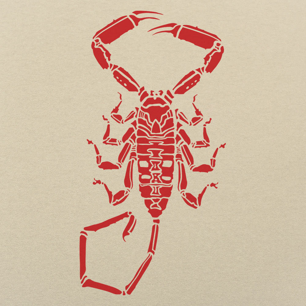 Scorpion - Red Scorpion Silhouette Design