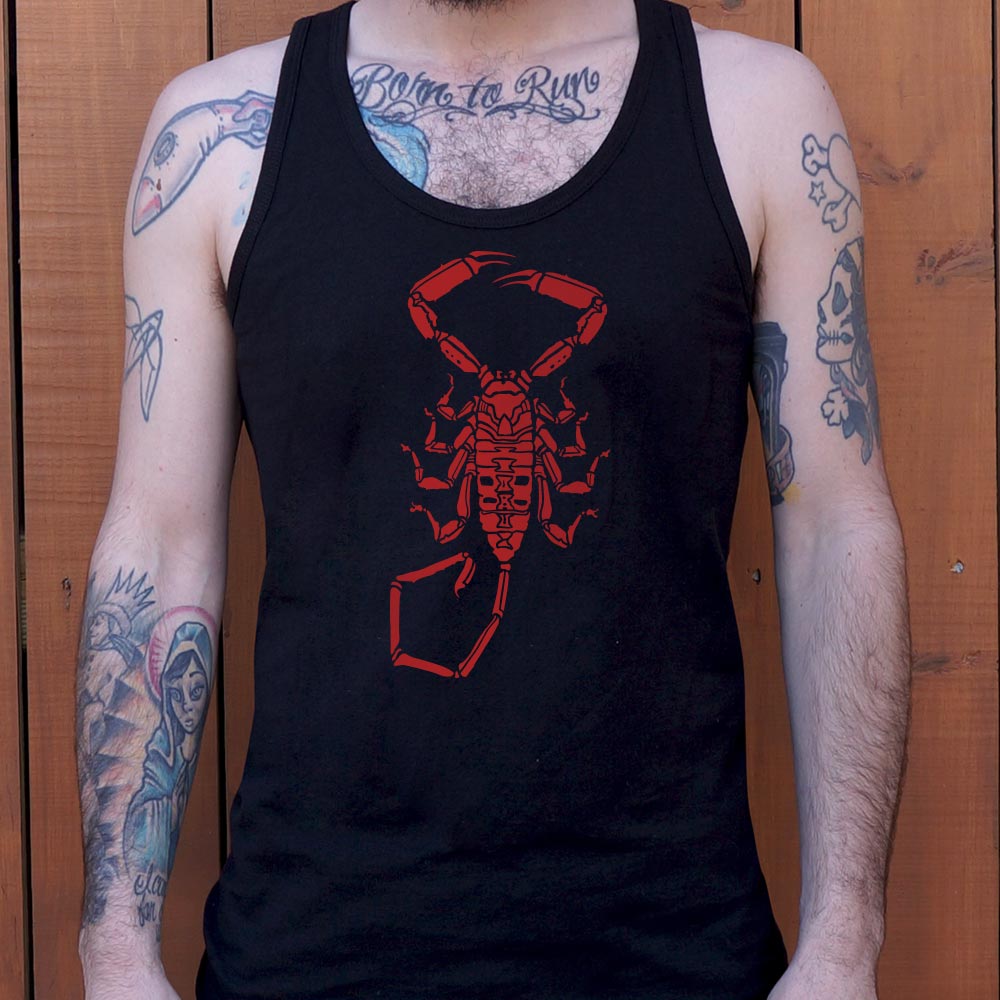 Scorpion - Red Scorpion Silhouette Design