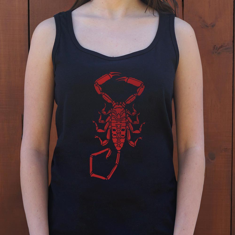 Scorpion - Red Scorpion Silhouette Design