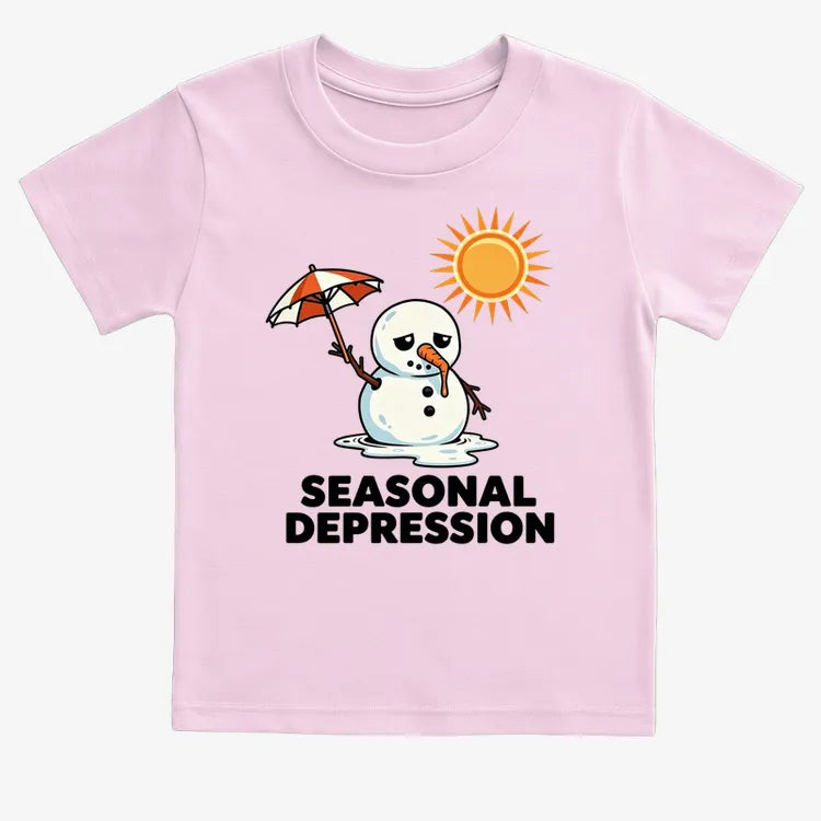 Seasonal Depression Melting Snowman