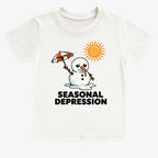 Seasonal Depression Melting Snowman