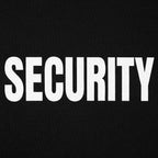 Security Bouncer Staff Costume Text Design