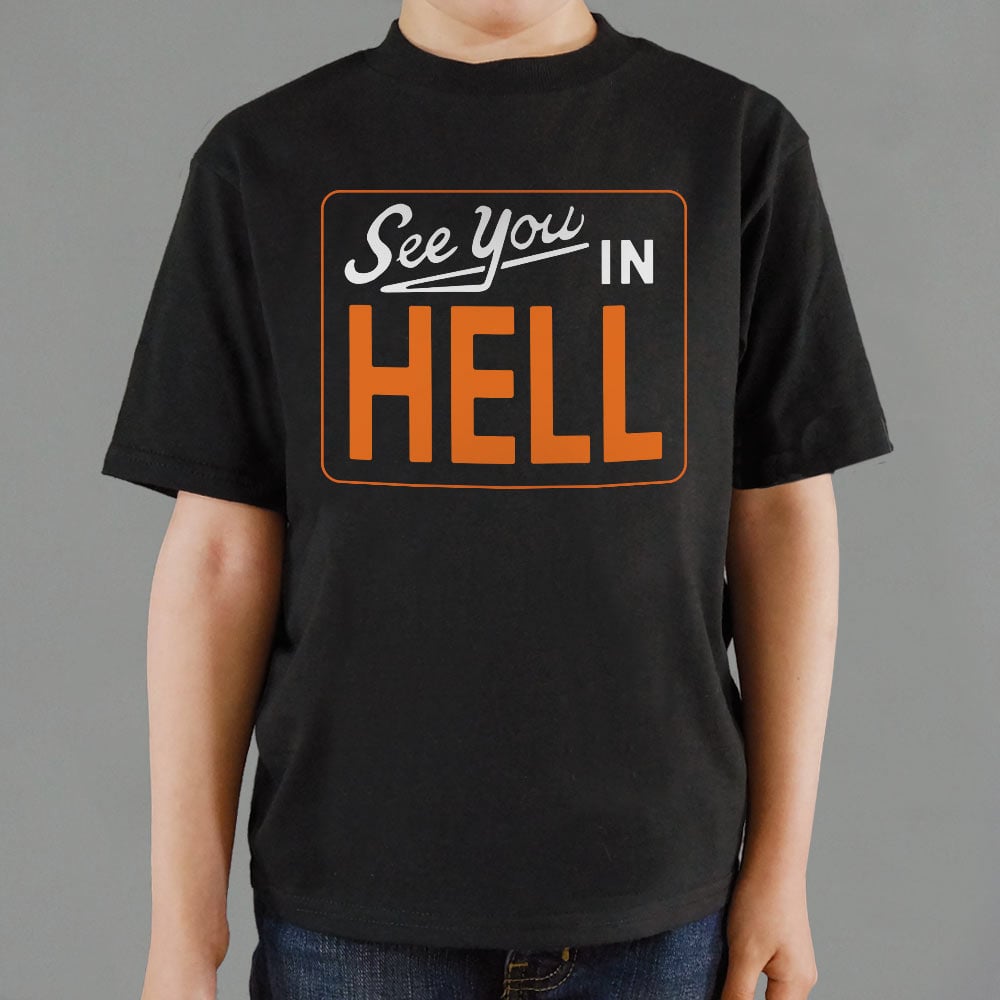 See You in Hell Retro Sign Design