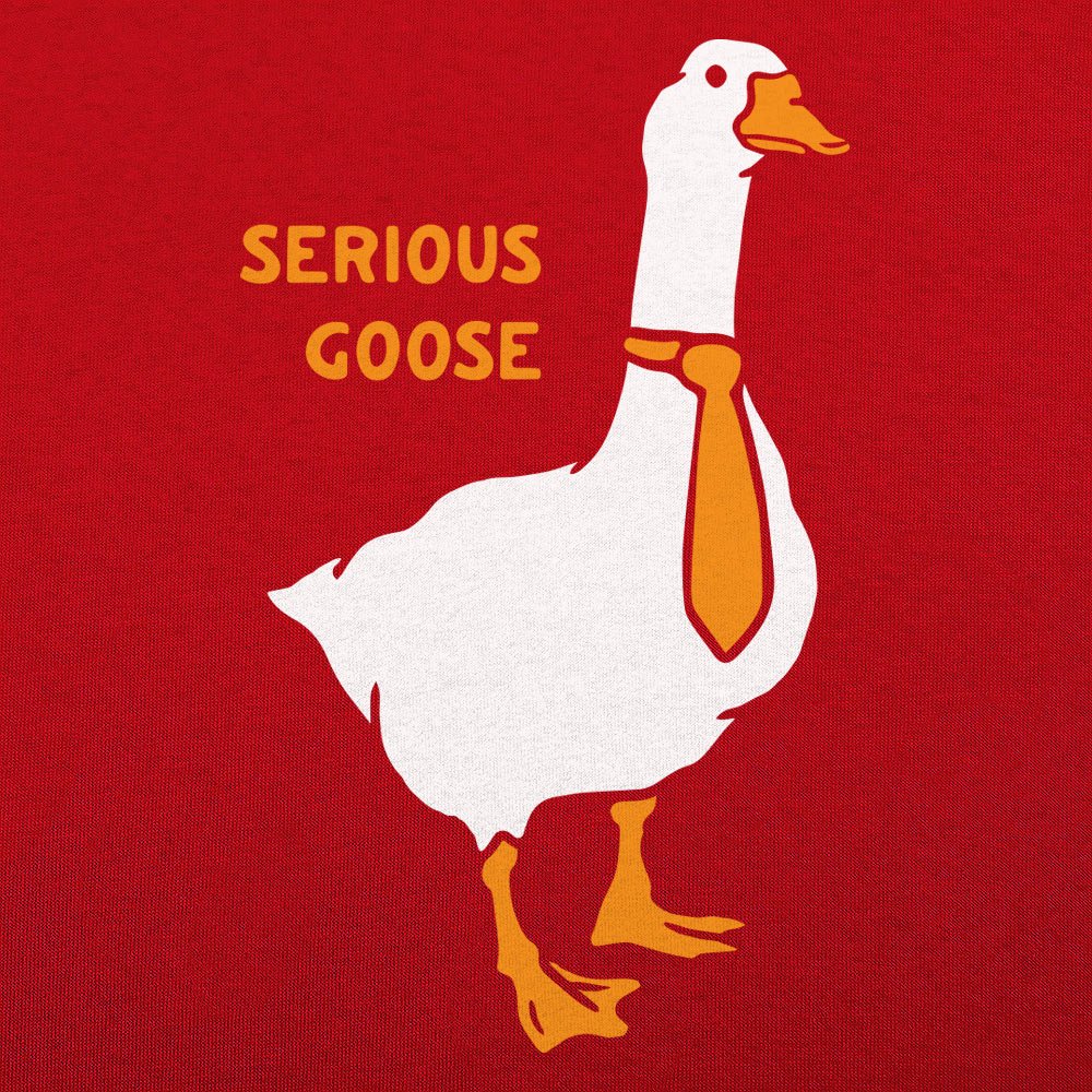 Serious Goose Wearing a Necktie