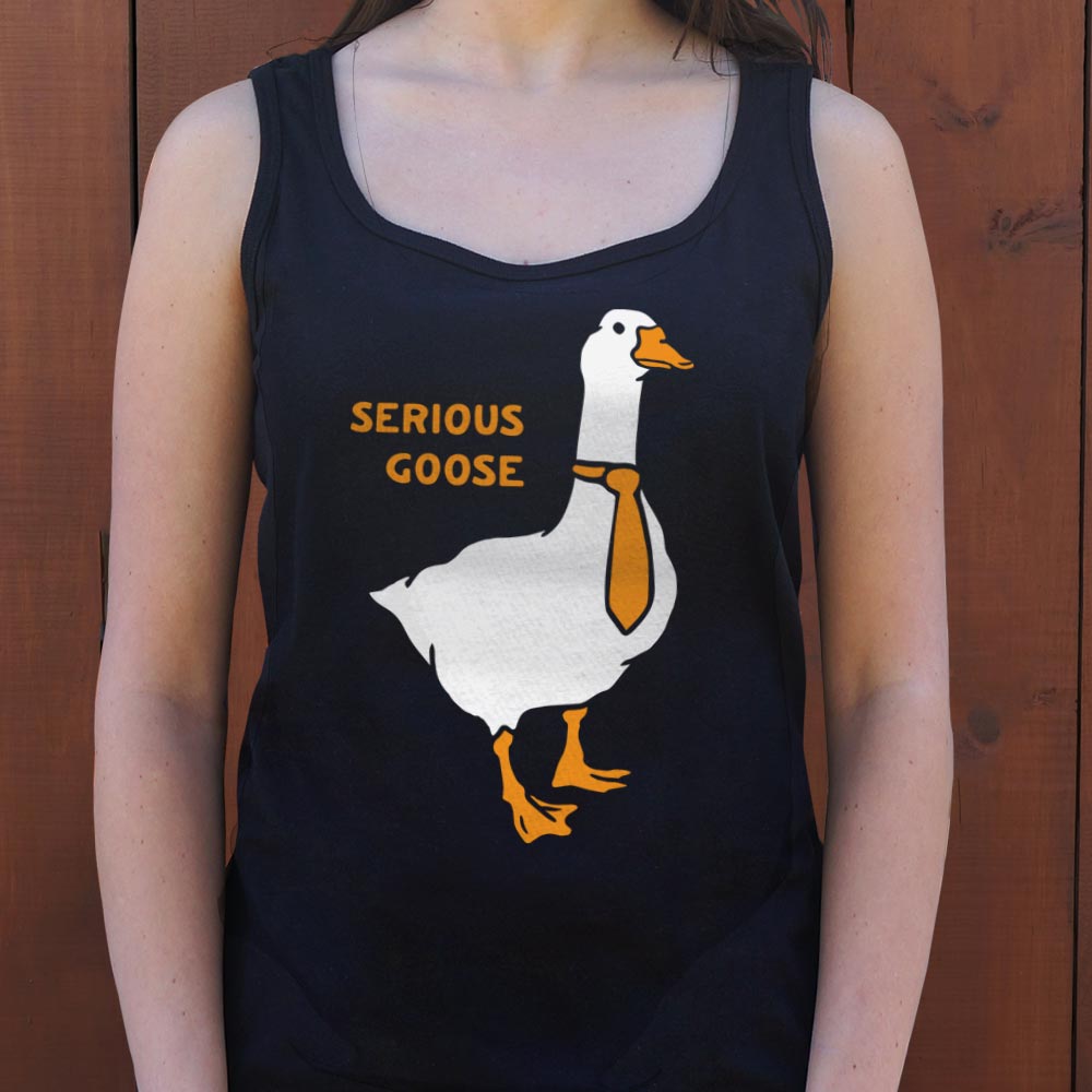 Serious Goose Wearing a Necktie