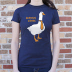 Serious Goose Wearing a Necktie