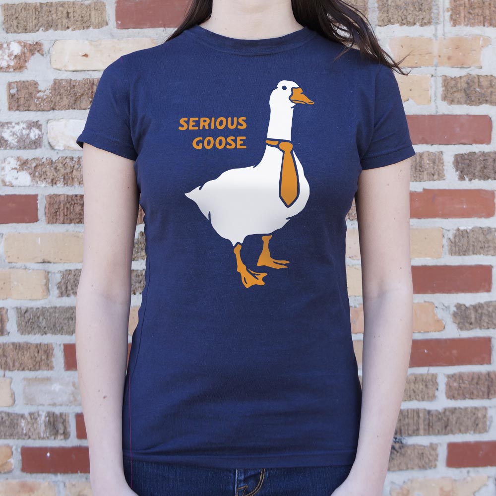 Serious Goose Wearing a Necktie